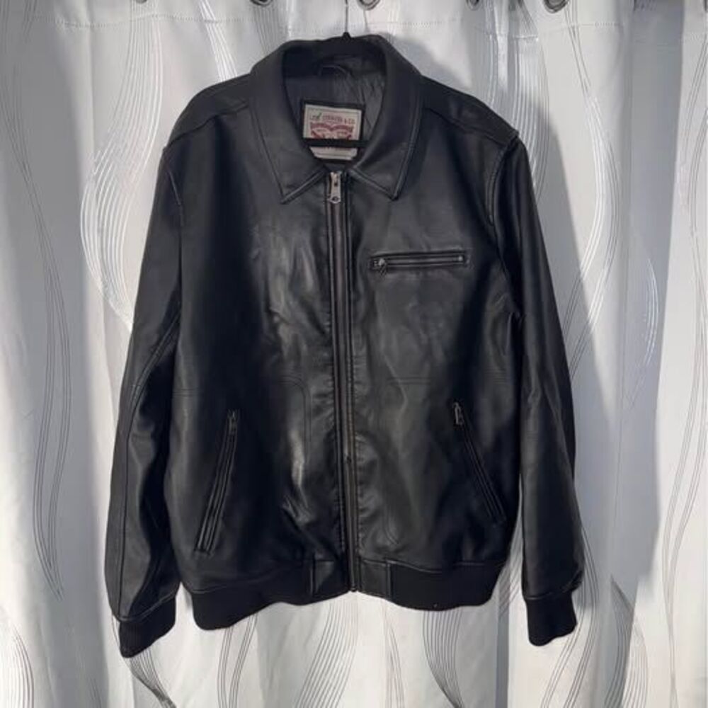 Levi Strauss & Co. Faux Leather Bomber Jacket